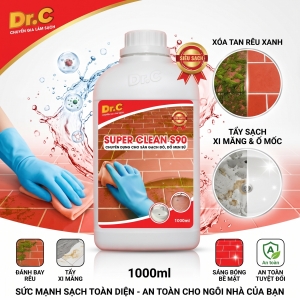 Hóa Chất Tẩy Xi Măng Và Ố Vàng Sàn Gạch Dr.Clean S90: Tuyệt Chiêu Dọn Nhà Sau Xây Dựng
